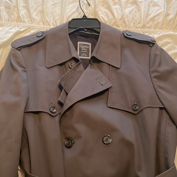 CHRISTIAN DIOR Brown Trench Coat - Picture 8 of 13